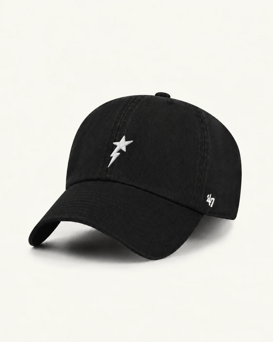 Titan Starmark Hat 01 black cap with white embroidered star